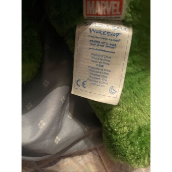 Build A Bear Green Marvel Avengers Incredible Hulk Plush Stuffed Animal 17” - Picture 14 of 16
